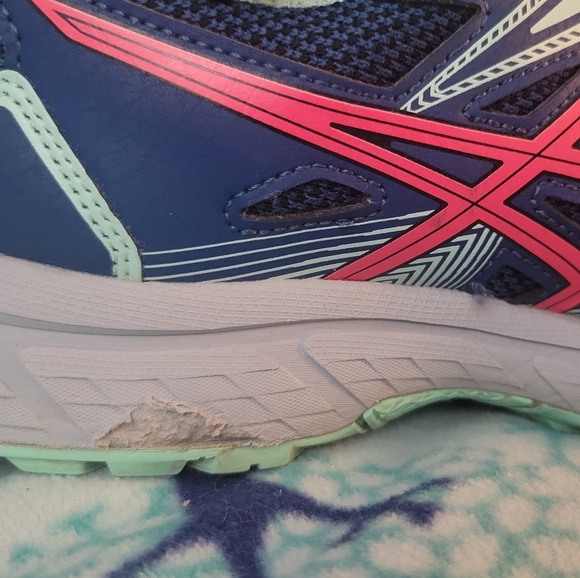 Asics Gel Venture 8 Blue, Mint, Pink Trail Running Shoe 8.5 *Wear - Picture 14 of 15